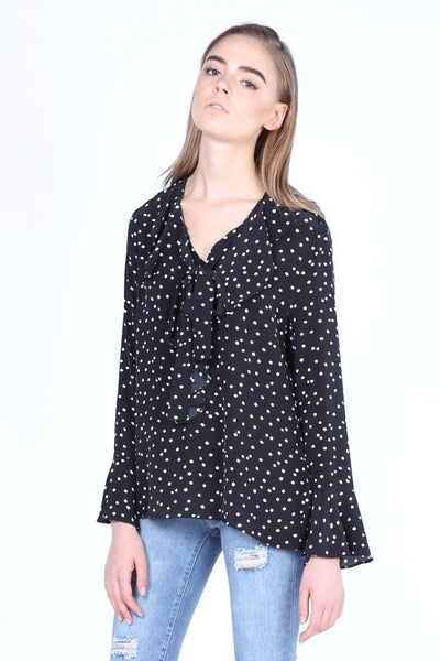 Merry Go Round | Spotty Frilly Blouse